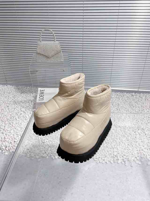 Maison Margiela マジルMM6厚底パンブーツダウンスノーブーツの